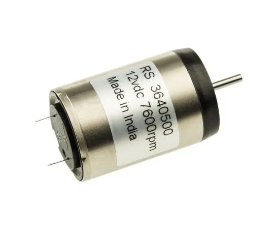 63-4773-82 Portescap DC Motor, 4.5 W, 12 V dc, 8.48 mNm, 7600 rpm, 2mm Shaft Diameter 22V28-213E.201