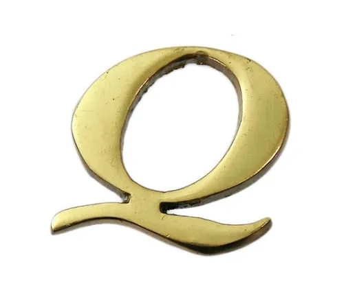 61-7430-67 Brass Gold Characters Large Characters Q QL20-Q
