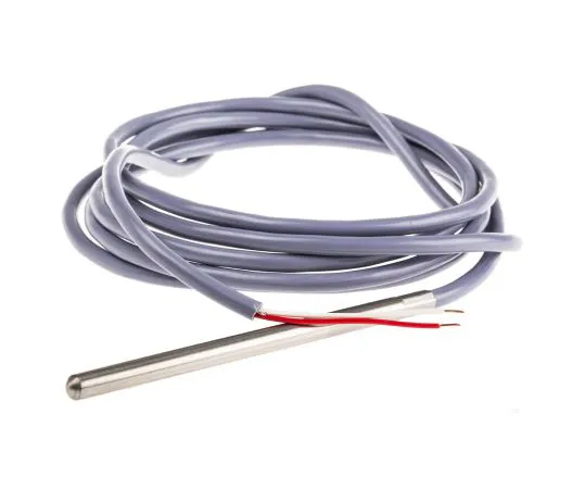 63-4766-10 RS PRO 2 wire PT1000 Sensor, -20°C min +100°C max, 100mm Probe Length x 6mm Probe Diameter 334-2616