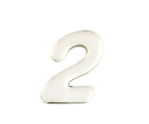 61-7427-66 Silver Metal Characters 2 35mm x 1mm SM35-2