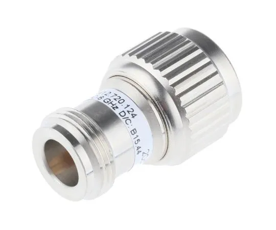 63-4752-92 50Ω RF Attenuator Straight N Connector N Plug to N Socket 20dB, Operating Frequency 6GHz R412720124