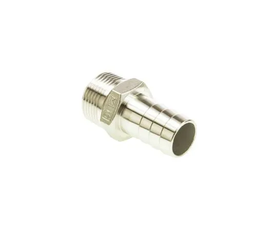 63-4834-59 RS PRO Stainless Steel Hexagon Hose Nipple 1in R(T) Male Male 2.72in 499-3776
