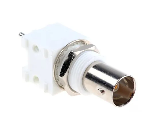 63-4874-98 RS Pro Straight 75Ω PCB Mount Bulkhead Fitting BNC Connector, jack, Nickel, Through Hole Termination 546-5109