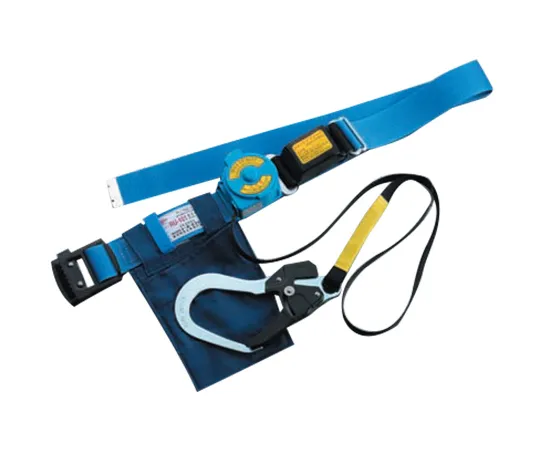 62-3982-29　［Discontinued］Winding Type Safety Belt Light Blue　NO.RU-101