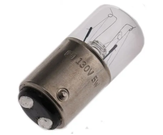 63-4767-06 BA15d Indicator Light, Clear, 130 V, 2000h 339-3434