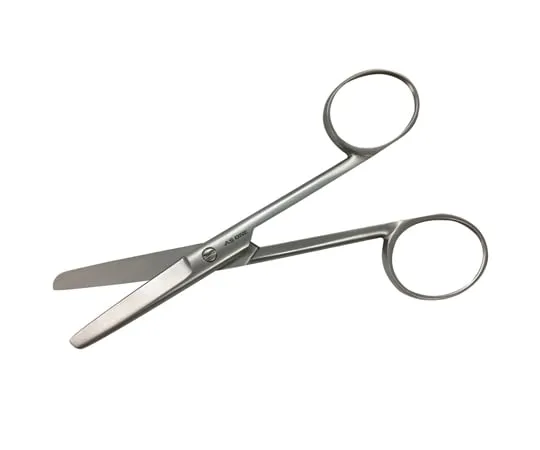 2-534-11 Scissors Straight Scissors Both Blunt 120mm Screw Stop No.8