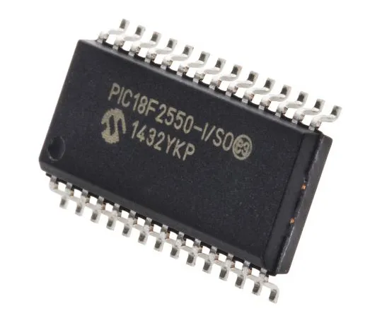 63-4895-91 Microchip, 8bit PIC Microcontroller, 48MHz, 32 kB, 256 B Flash, 28-Pin SOIC PIC18F2550-I/SO