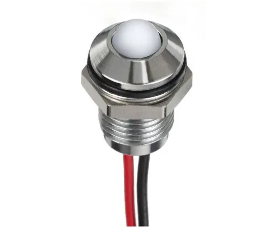 63-4684-75 RS PRO White Indicator, 24 V dc, 8mm Mounting Hole Size, Lead Wires Termination, IP67 132-9112