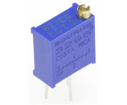 63-4850-74 1kΩ Through Hole Trimmer Potentiometer 0.5W Top Adjust Bourns 3296 Series 3296Y-1-102LF