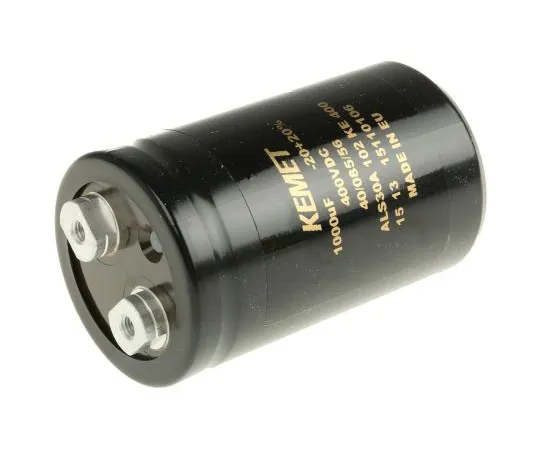 63-4778-24 KEMET 1000μF 400V dc Aluminium Electrolytic Capacitor, Chassis Mount 51 x 82mm +85°C 51mm 82mm ALS30A102KE400