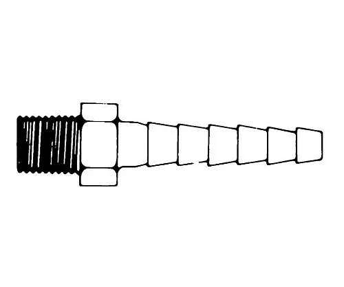61-0190-79 1/4In. NPTF To 5/16In. I.D. Hose Adapt PP 2/Pk 2PK XX4304704