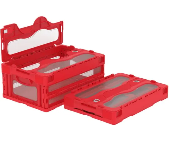67-7112-99 Folding Container C-30B Red/Transparent 55903000RE401TM