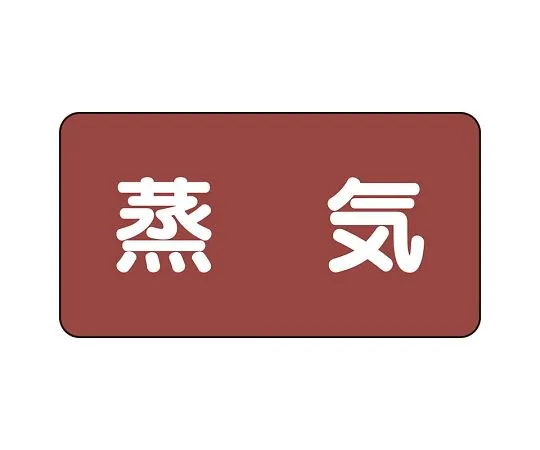 62-6158-40 JIS Piping Identification Sticker AS Type Steam (Medium) 1 Set (10 Pieces) AS-2L