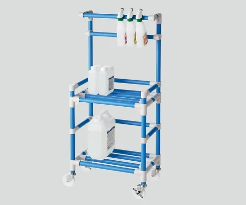 8-6548-01　［Discontinued］Cleaner Cart (Antibacterial Vibration ERECTA (R)) Cream Gray　FSCC-C