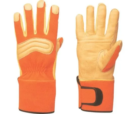 64-6746-05 KC-60 Fire Service Ceramic Leather Gloves Orange M KC60-OM