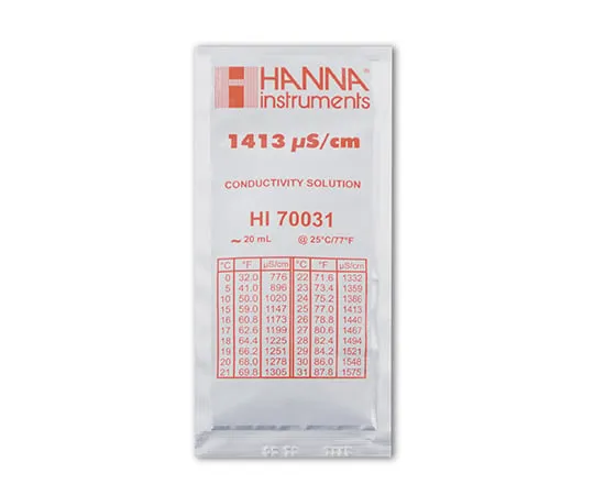 64-0974-23 Standard Liquid Conductivity Calibration 1413 microS/cm 6 Bags Pack 73035