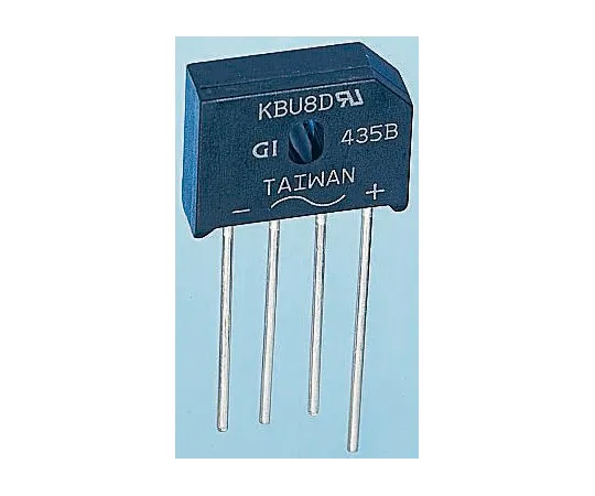 63-4903-58 Vishay KBU8M-E4/51, Bridge Rectifier, 8A 1000V, 4-Pin KBU KBU8M-E4/51