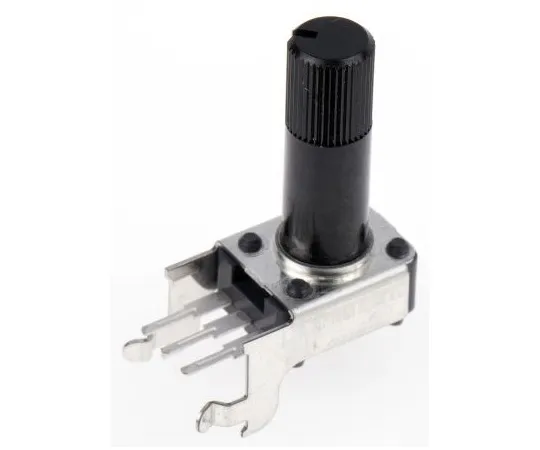 63-4749-04 Alps Electric Rotary Carbon Film Potentiometer with a 6 mm Dia. Shaft, 100kΩ, ±20%, 0.05W, Linear RK09K1110A96 RK09K1110A96