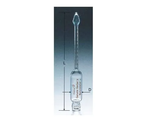 61-9602-18 Cl Gerber Butyrometer (for Barrel Rubber Plug, without Rubber Plug) with Test Results Document CL2100-01-10