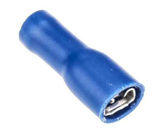 63-4727-22 RS PRO Blue Insulated Crimp Receptacle, 4.8 x 0.8mm, 1.5mm² to 2.5mm², 16AWG to 14AWG, Tin Plated 208-2470
