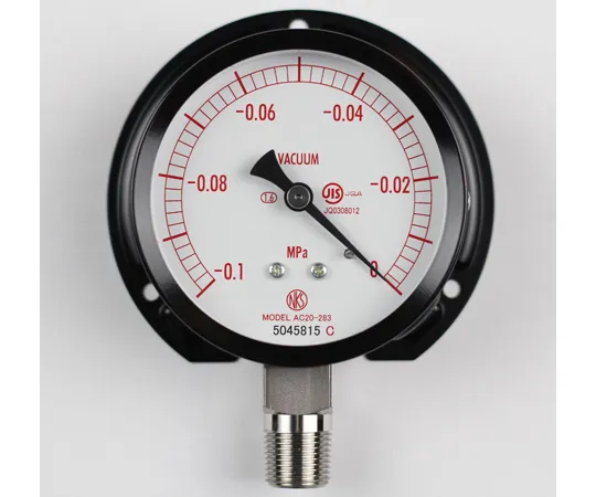 65-4279-98-20 Normal Pressure Gauge (Φ75) Vacuum Gauge (Negative Pressure Gauge) Vertical B Frame - With 0.1~0 MPa with Inspection Certificate AC20-283
