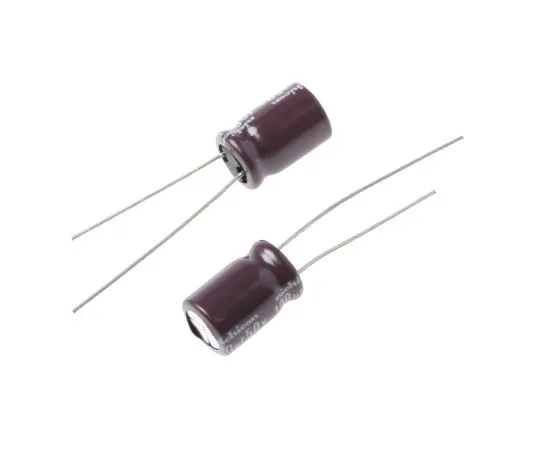 63-4845-89 Nichicon 100μF 50V dc Aluminium Electrolytic Capacitor, Through Hole 8 (Dia.) x 11.5mm +105°C 8mm 3.5mm UPS1H101MPD