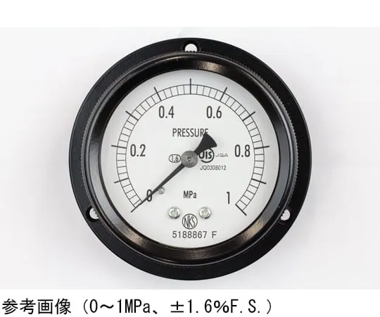 65-4293-92 Sealed Pressure Gauge (60Φ) Recessed D Frame (Mounting Hole) 1 MPa BA15-271