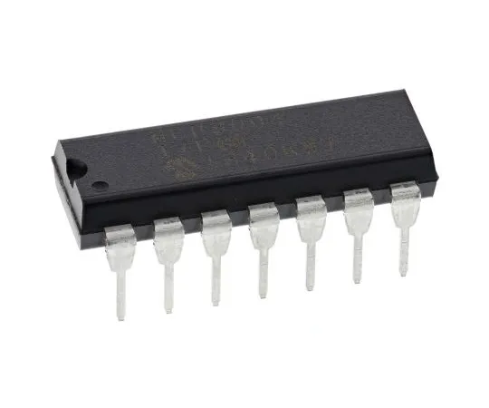 63-4934-70 Microchip MCP3004-I/P, 10-bit Serial ADC Pseudo Differential, Single Ended Input, 14-Pin PDIP MCP3004-I/P