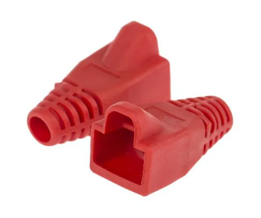 63-4725-09 RS RJ45 RJ Connector Hood, Red 202-2608