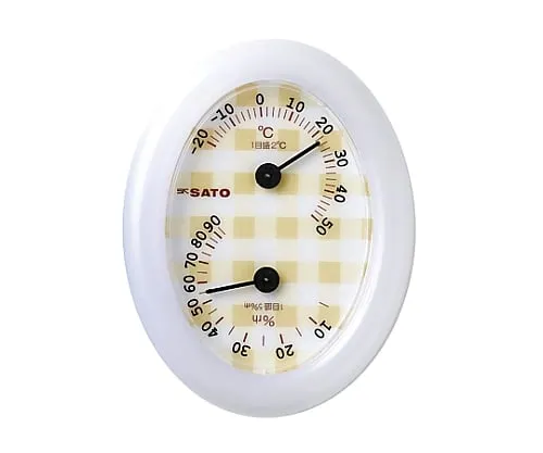 61-0096-85　［Discontinued］Achlis Thermo-Hygrometer White　1016-00