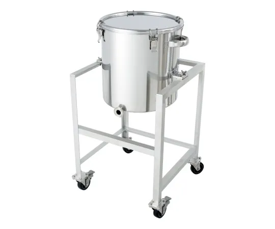 62-8610-52 Single-tapered Stainless Steel Airtight Container (clip type) with Stand 35L KTT-CTH-ASC-36