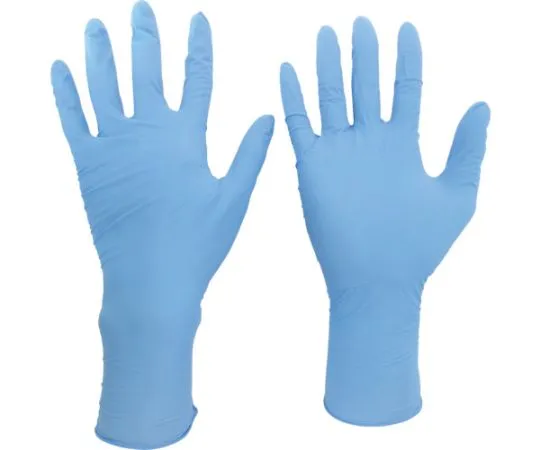 67-3144-02 Nitrile Disposable Gloves, Velte 756 H, Blue Long, No Powder (100 ct), SS Size VERTE-756H-SS