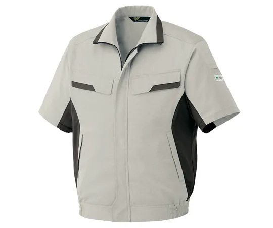 65-1277-35 Work Clothes, VERDEXCEL Short Sleeve Pair Blouson Silver Gray x Charcoal SS VES51-UE-SS VES51-UE-SS