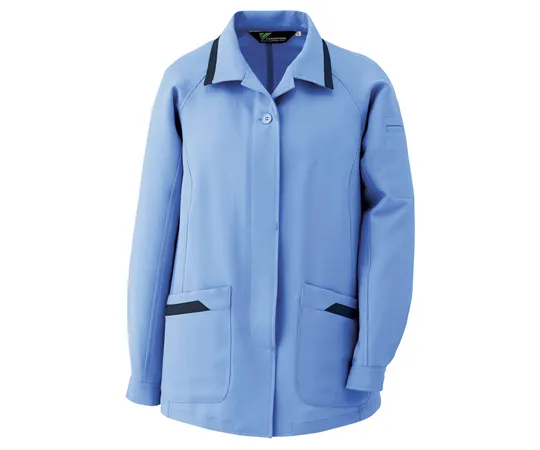65-1314-50 Ladies Work Clothes, VERDEXCEL Long Sleeve Smock Light Blue 7 VELS252-UE-7 VELS252-UE-7