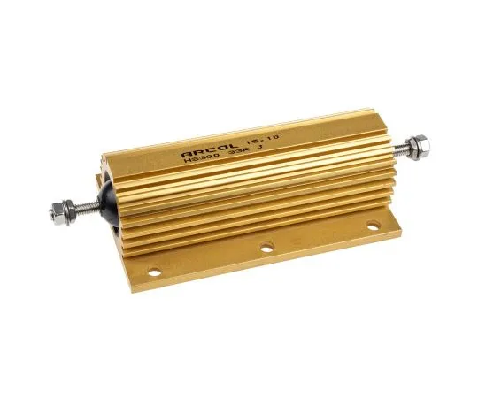 63-4892-14 Arcol HS300 Series Aluminium Ho***d Axial Wire Wound Panel Mount Resistor, 33Ω ±5% 300W HS300 33R J