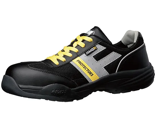 64-8059-97　［Discontinued］JSAA Class A Certified, Electrostatic Sneakers with Toe Core Protectoes5 Electrostatic Black 22.0 cm PF110S-BK-22.0　PF110S-BK-22.0