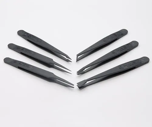 61-4460-39 Carbon Fiber Tweezers Set Of 6 IDーK6CF