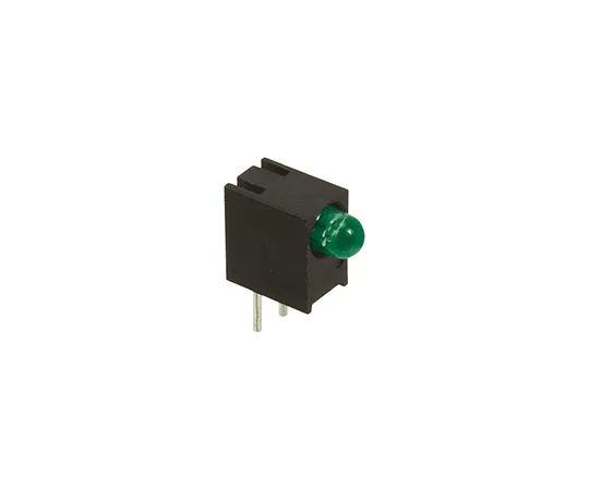 63-4873-44 Dialight 551-0607F, Green Right Angle PCB LED Indicator, Through Hole 7.5 V 551-0607F
