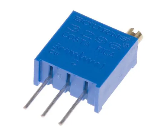 63-4850-49 25kΩ Through Hole Trimmer Potentiometer 0.5W Top Adjust Bourns 3296 Series 3296W-1-253LF