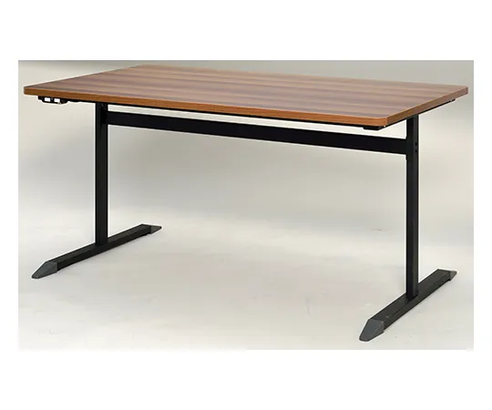 61-9982-76　［Discontinued］Table with T-Shaped Leg Outlet W1400 x D800 Walnut　RFCTB-1480DB-NC
