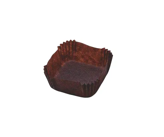 3-5989-01　［Discontinued］Paper Dish Brown 35 x 35 x 15.8mm　HS120312