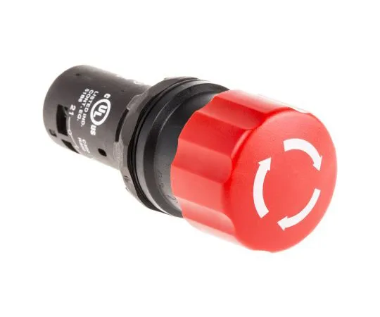 63-4831-06 ABB Compact, Red, Twist to Reset 30mm Mushroom Head Emergency Button CE3T-10R-11