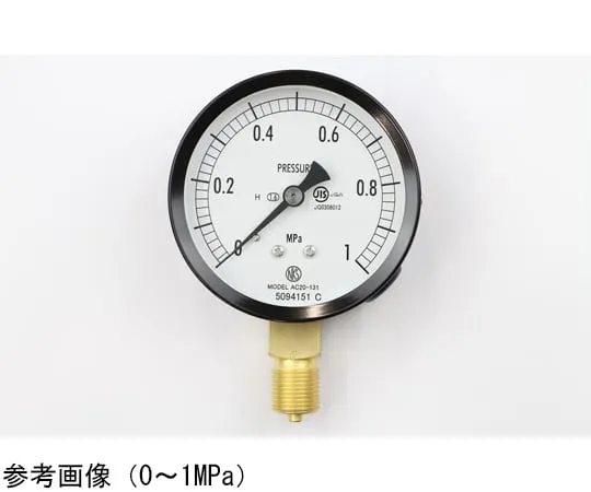 65-4276-69 Normal Pressure Gauge (Φ75) Vertical A Frame for Heat Resistance 0.16 MPa AC20-131