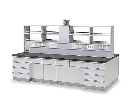 3-5685-01　［Discontinued］Central Laboratory Bench Wooden Type 1800 x 1500 x 800/1700　SAN-1815