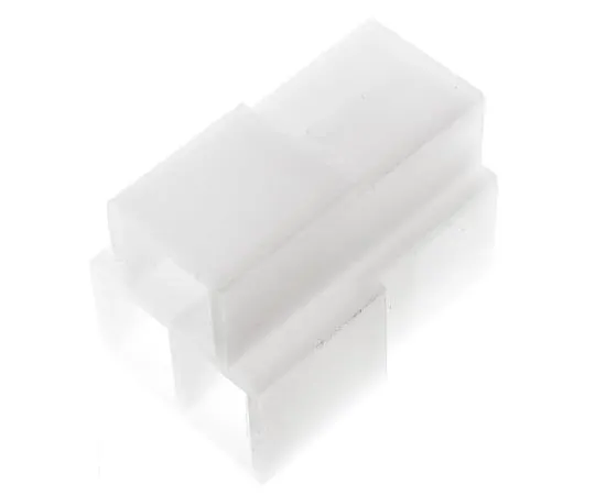 63-4743-31 TE Connectivity AMP FASTIN-FASTON Series, 3 Way Nylon 66 Crimp Terminal Housing, 6.35mm Tab Size, Natural 180941-0