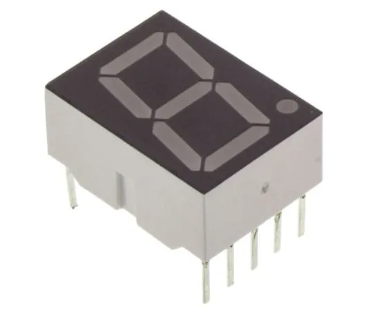 63-4744-04 HDSP-3901 Broadcom 7-Segment LED Display, CA Red 7 mcd RH DP 20.3mm HDSP-3901