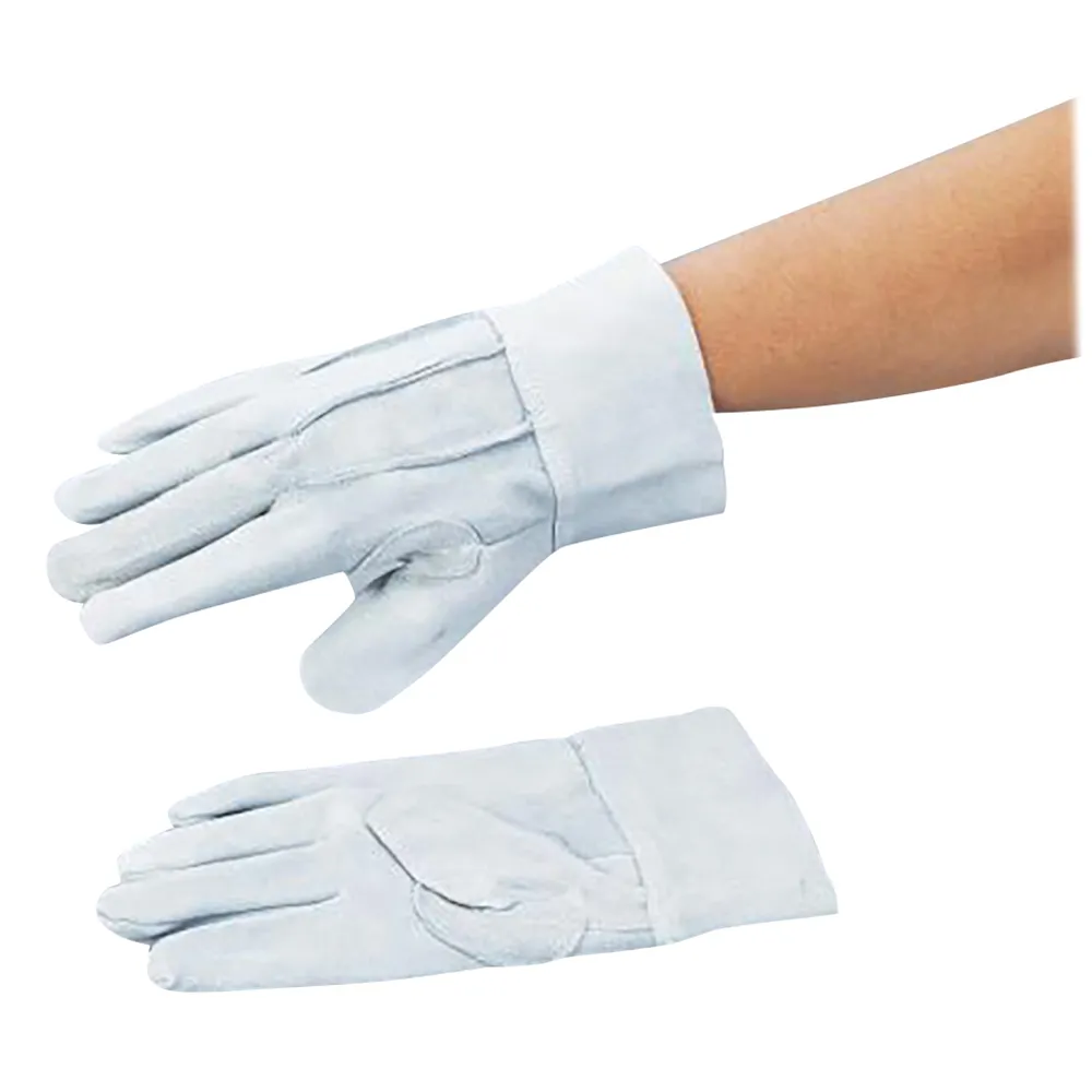2-3370-41　［Discontinued］Split Leather Gloves Cow Split Leather Back Seam 1 Pair　AT100