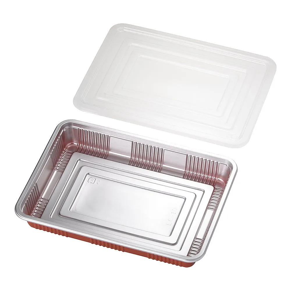 62-6653-40 Box lunch container with transparent lid (100 sets) LC-10
