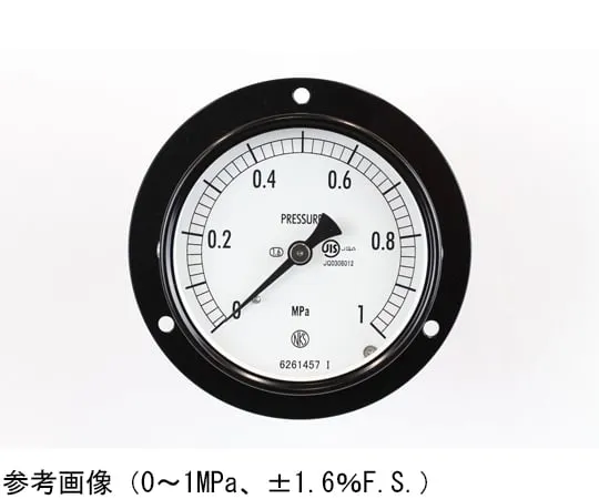 65-4274-19-20 Normal Pressure Gauge (Φ75) Embedded D Frame (Mounting Hole) with 0.06 MPa with Inspection Certificate AC15-221