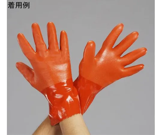 64-7841-40　Gloves (Oil resistance/vinyl chloride, Cotton Polyester Back) [S]　EA354GE-15